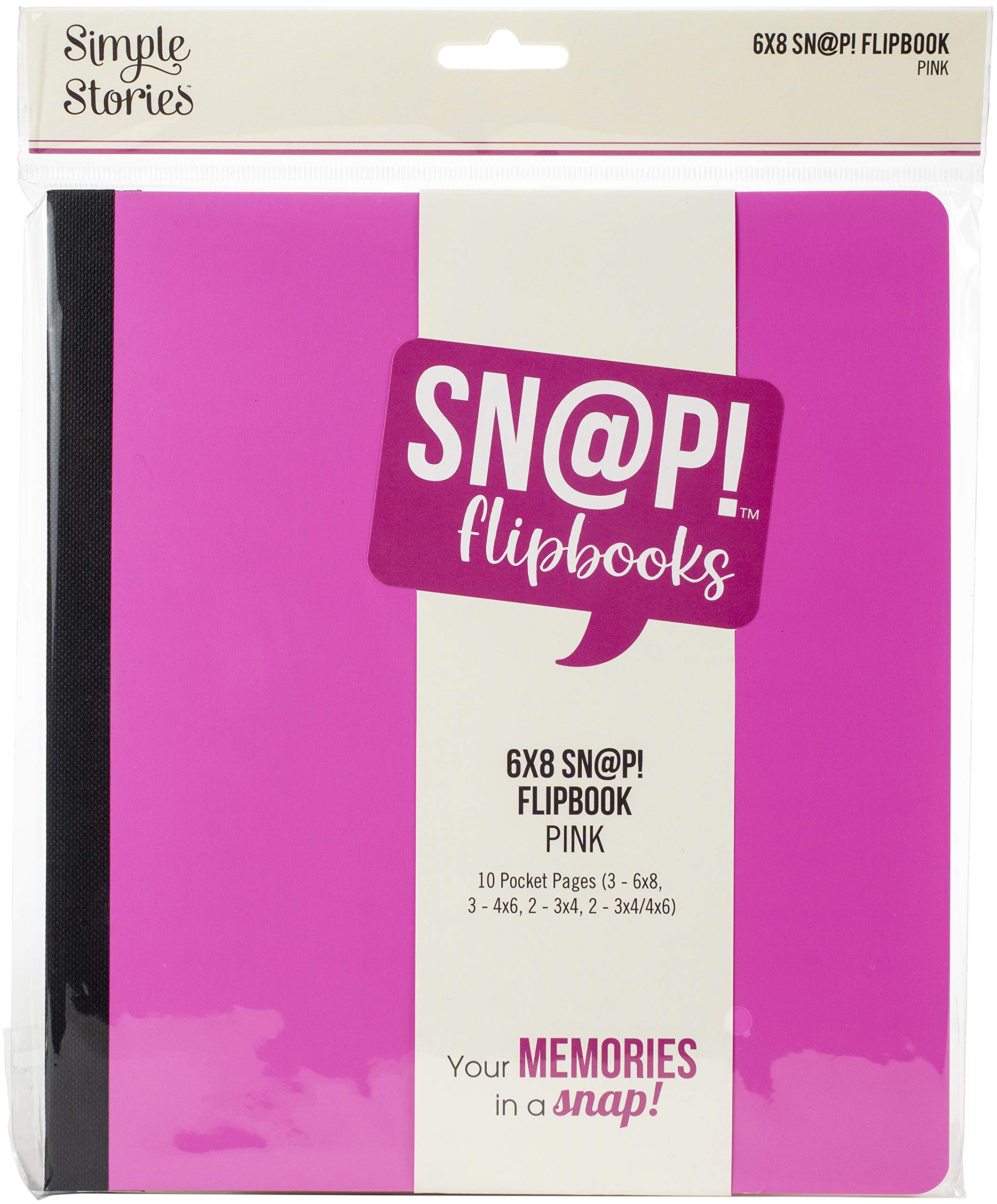 SIMPLE STORIES SNAP FLIPBOOK 6X8 PINK