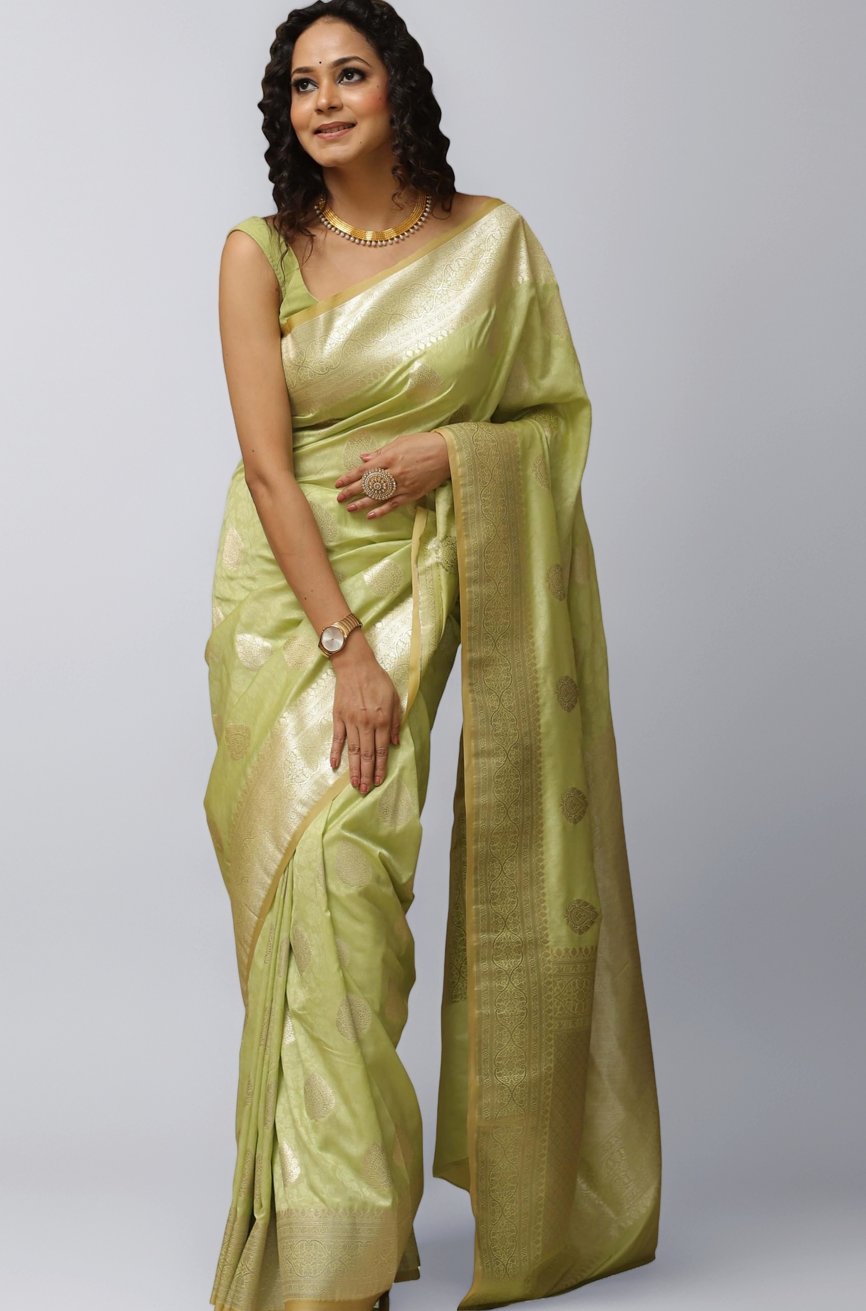 Women's Banarasi Saree Pure Kanjivaram Silk Saree Soft new ladies 2025 Design Wear Pattu Sarees Latest Sadi Party Sari collections With Blouse Piece (San Pari-224)