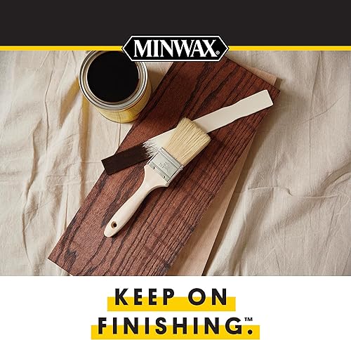 Miniatura 6 de Minwax - Acabado para madera de poliuretano de secado rápido, semibrillante transparente, media pinta