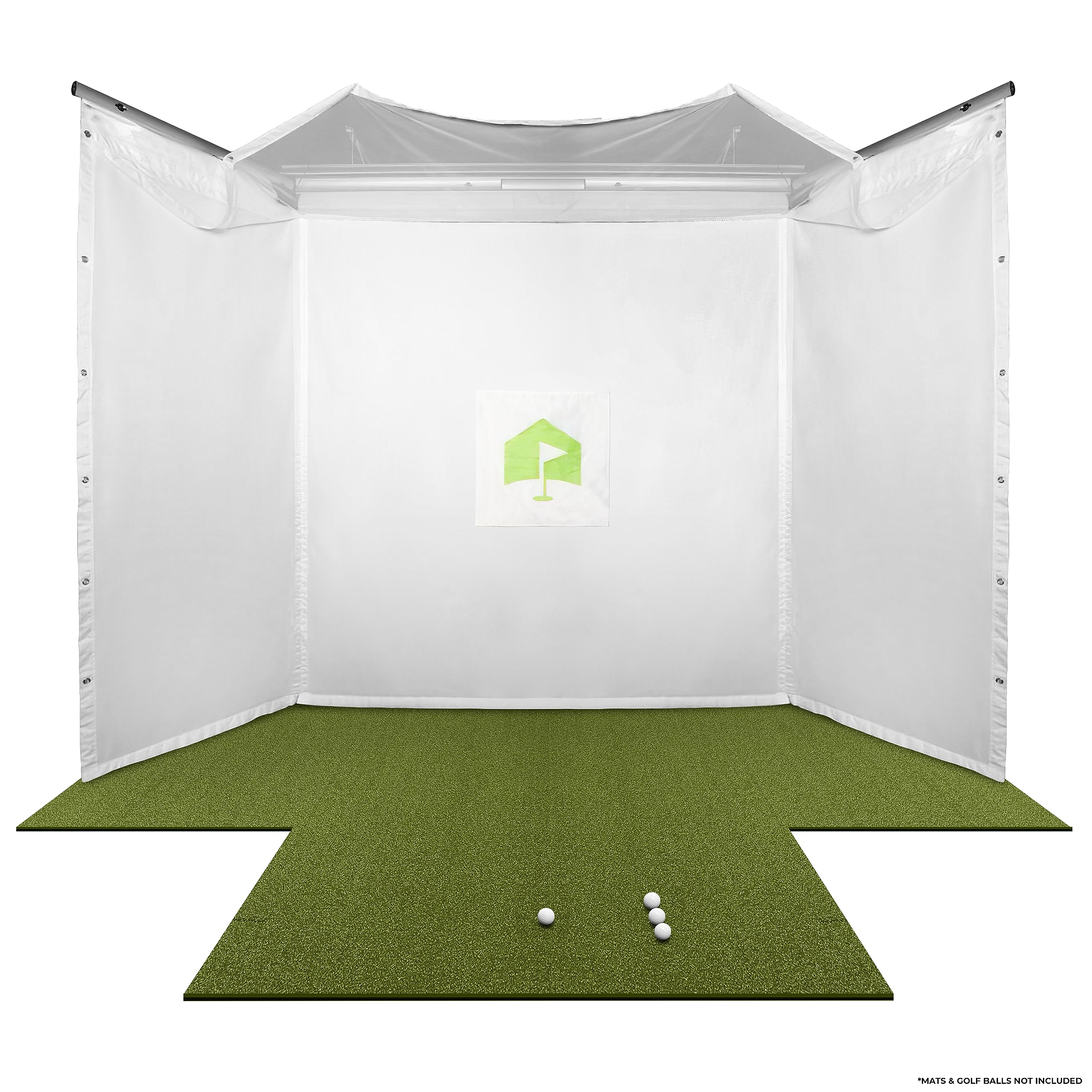 HomeCourse Golf ProScreen 180 Indoor Golf Simulator Retractable Screen Enclosure