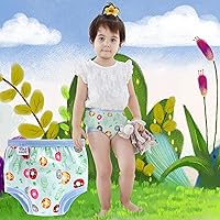 Vista 3 de Max Shape 6 paquetes de ropa interior de entrenamiento para niñas con capa absorbente de cena, pantalones reutilizables de entrenamiento