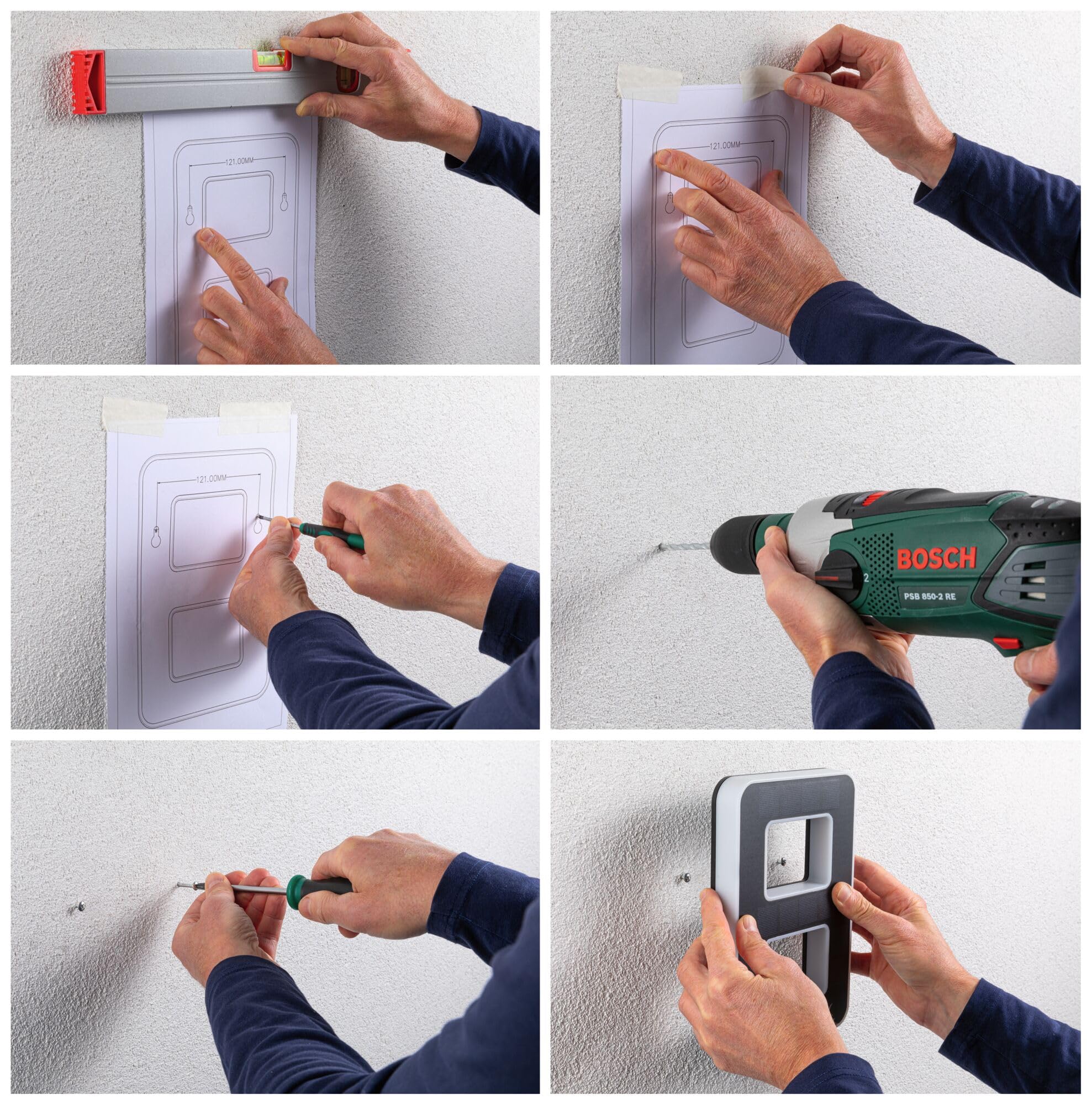 Paulmann 5298 Set Solar LED Hausnummernleuchte inkl. wechselbarer Akku Nummer 18 3000K 2x6lm 2x0,2W Schwarz