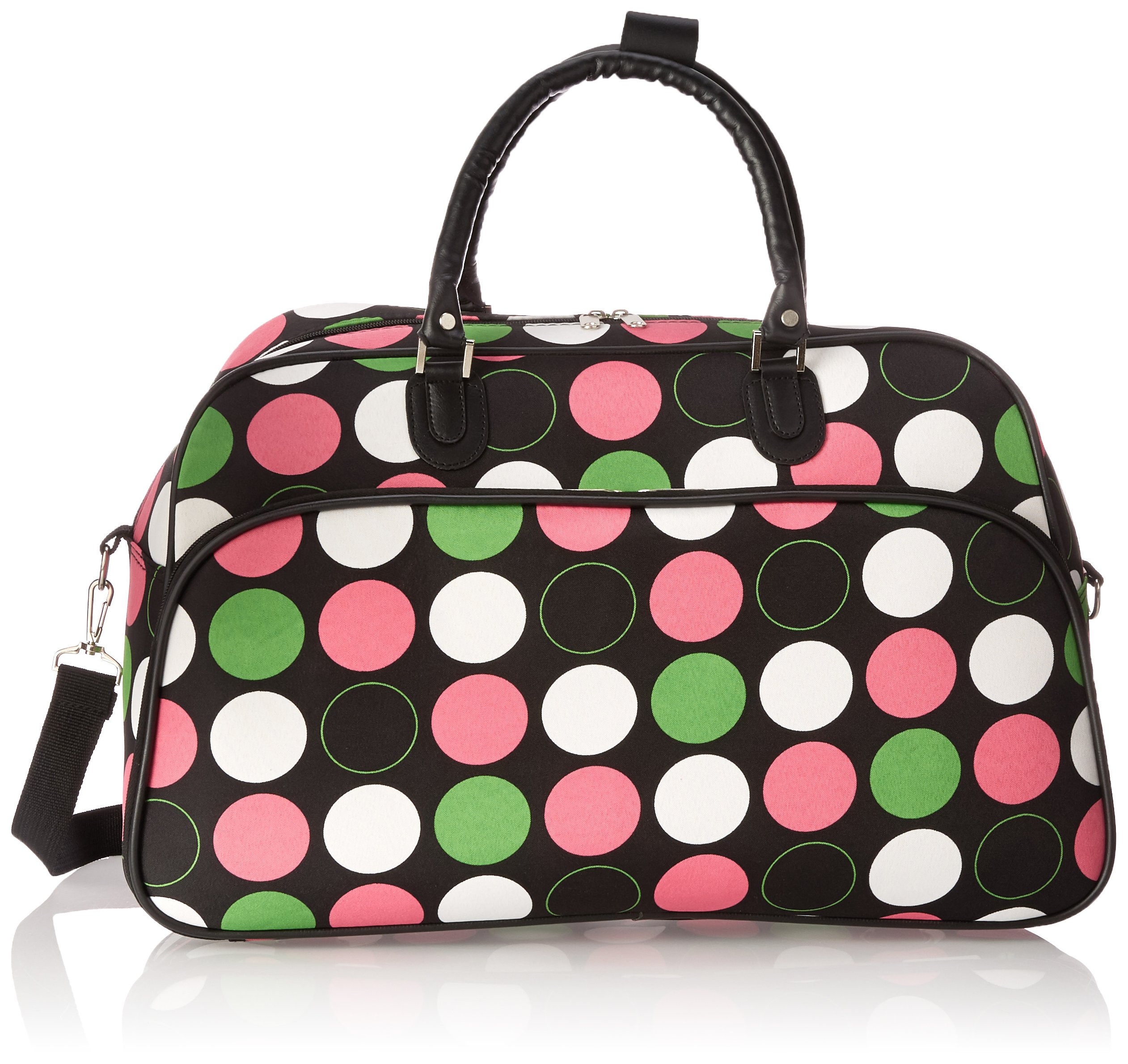 World Traveler 21-Inch Carry-On Shoulder Tote Duffel Bag, Multi Dot, One Size