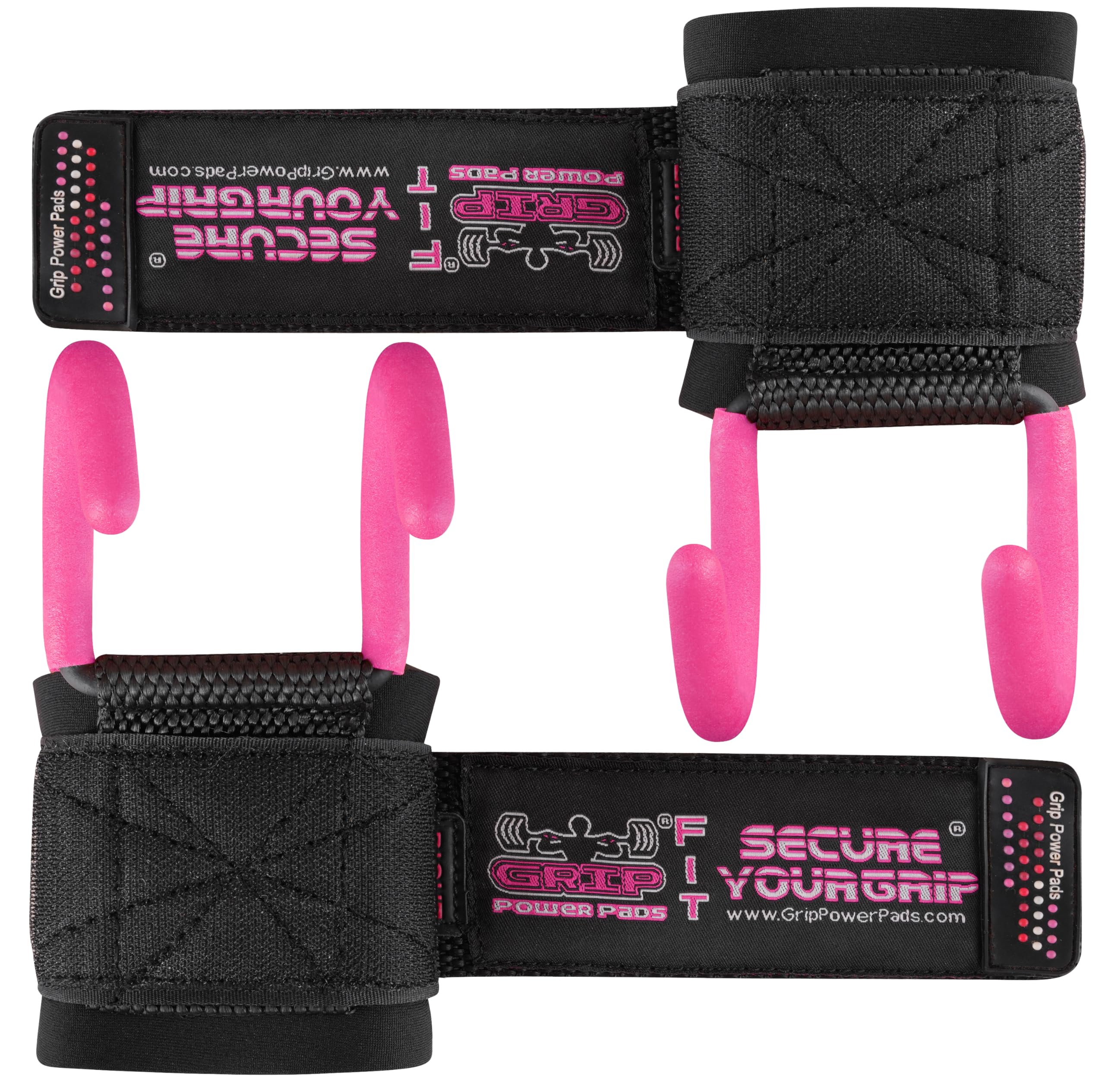 Mejor Peso Levantamiento Barra Ganchos Heavy Duty – Muñequeras de Levantamiento de Peso Entrenamiento Gimnasio Correas Grips Set de 2