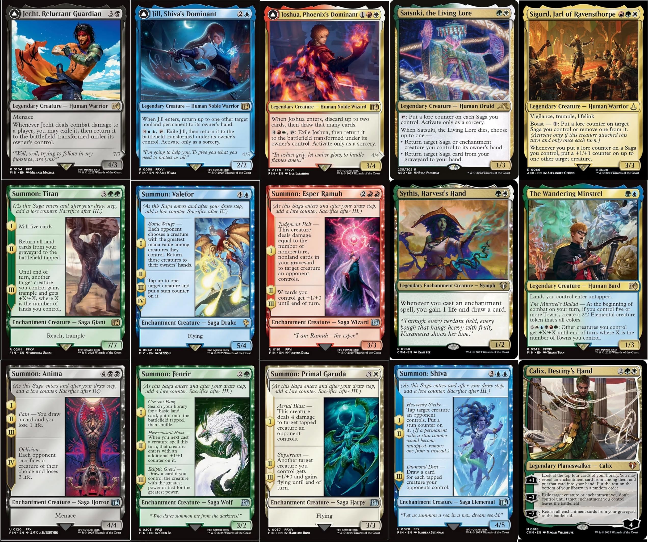 Final Fantasy Magic The Gathering Commander Deck - Summons