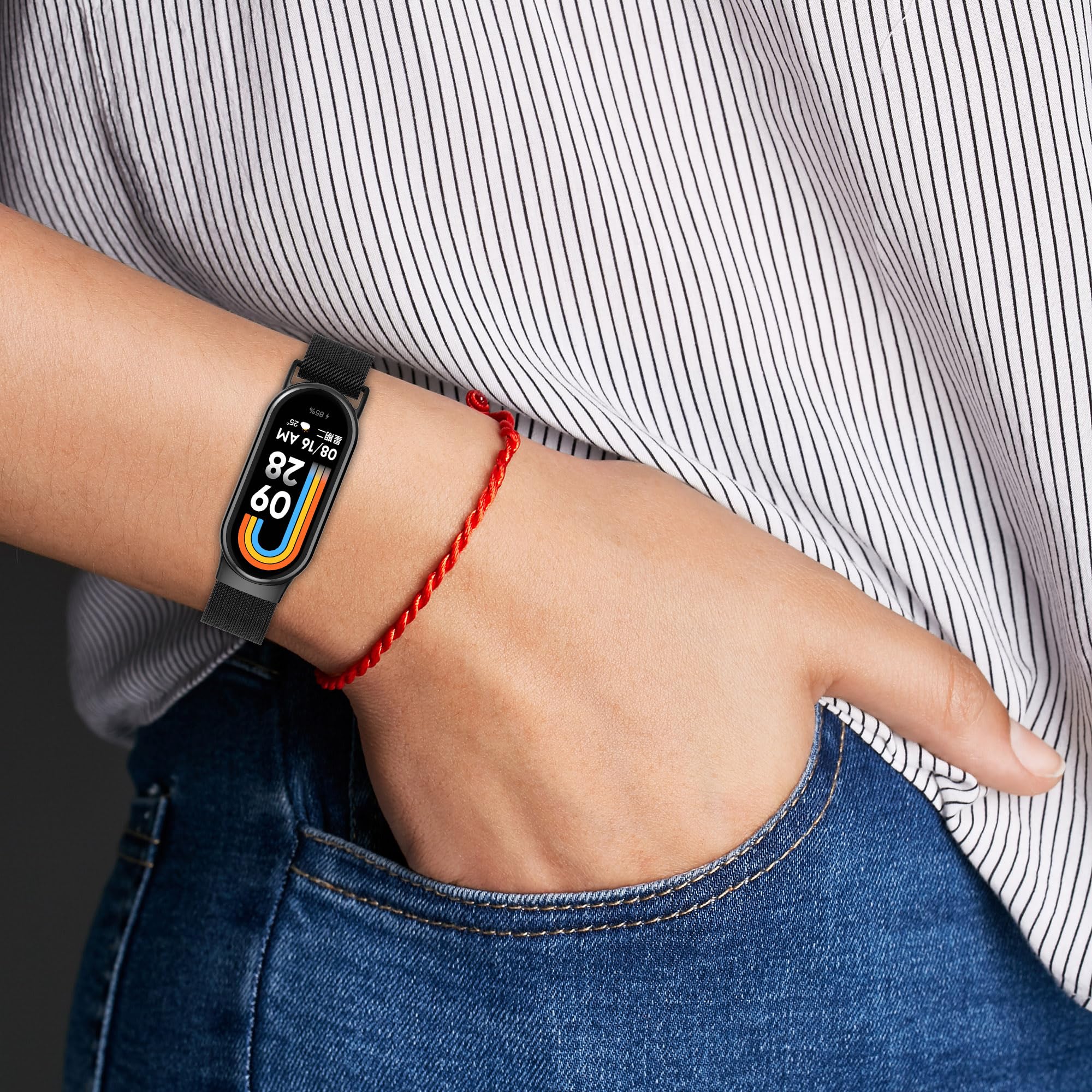 Cinturino Premium Metallo per Xiaomi Smart Band 10 9 8 | Acciaio Silver
