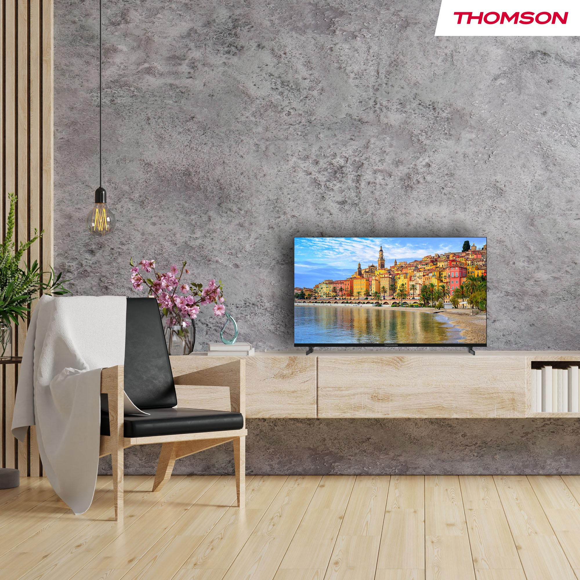 THOMSON 40 Pulgadas (101 cm) LED Full HD Google Smart TV, Wi-Fi,Dolby Audio, HDR10, Bluetooth 5.1, Triple-Tuner (Cable/Satélite/Antena), HDMI, Ci+, A+ Panel - 40FG2S14