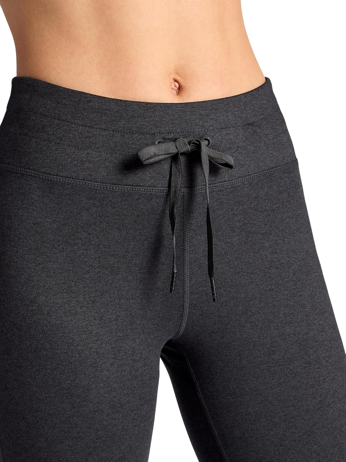 Gaiam Womens Marled High-Rise Flare Pant, Slim Fit, 31.5” Inseam, Stretch Midweight Heathered Material - Image 4