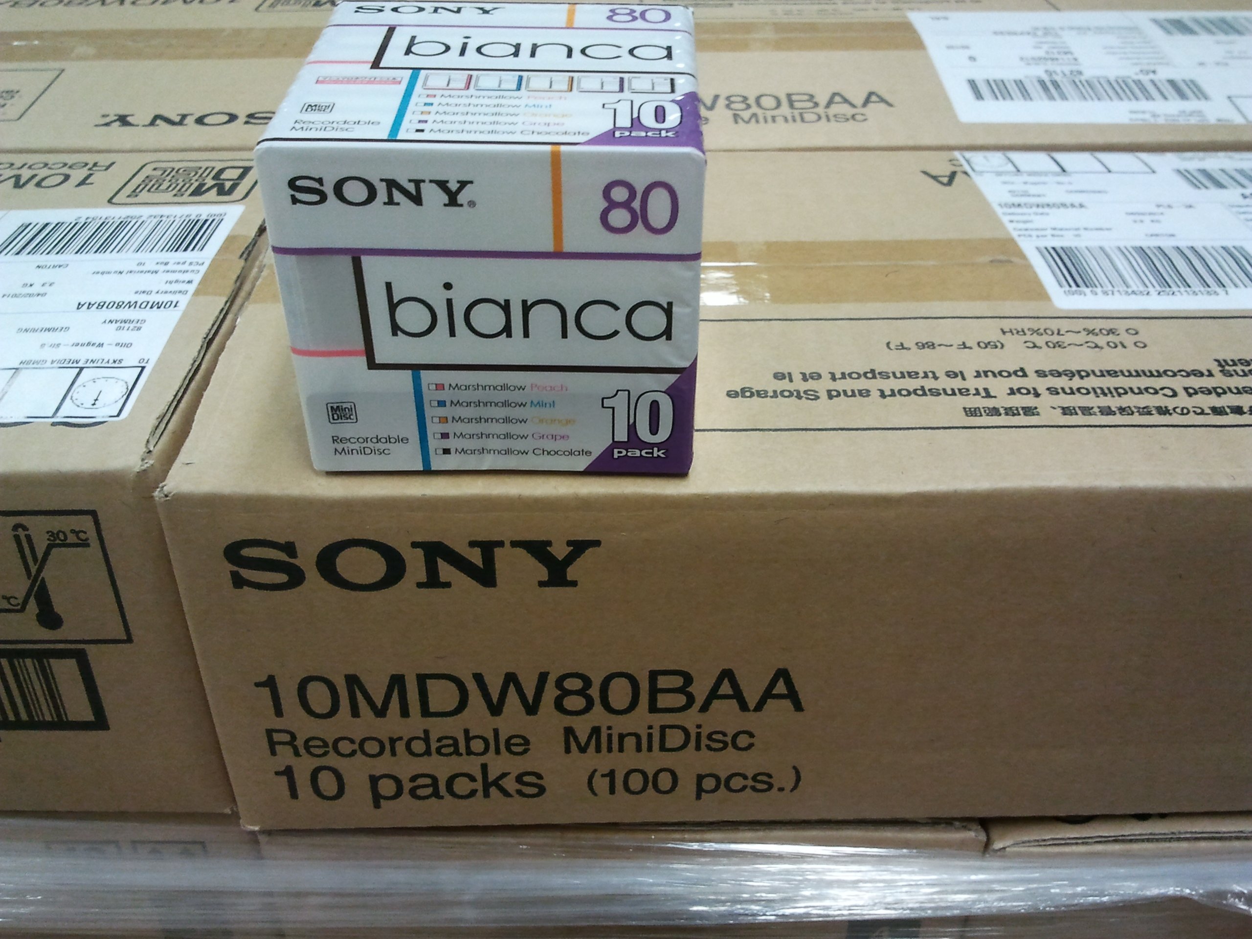 SONY 10MDW80BAA, 10packs(100 pcs)