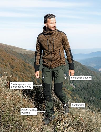 Miniatura 6 de RevolutionRace Mens Nordwand Pro Pants, Durable and Ventilated Pants for All Outdoor Activities