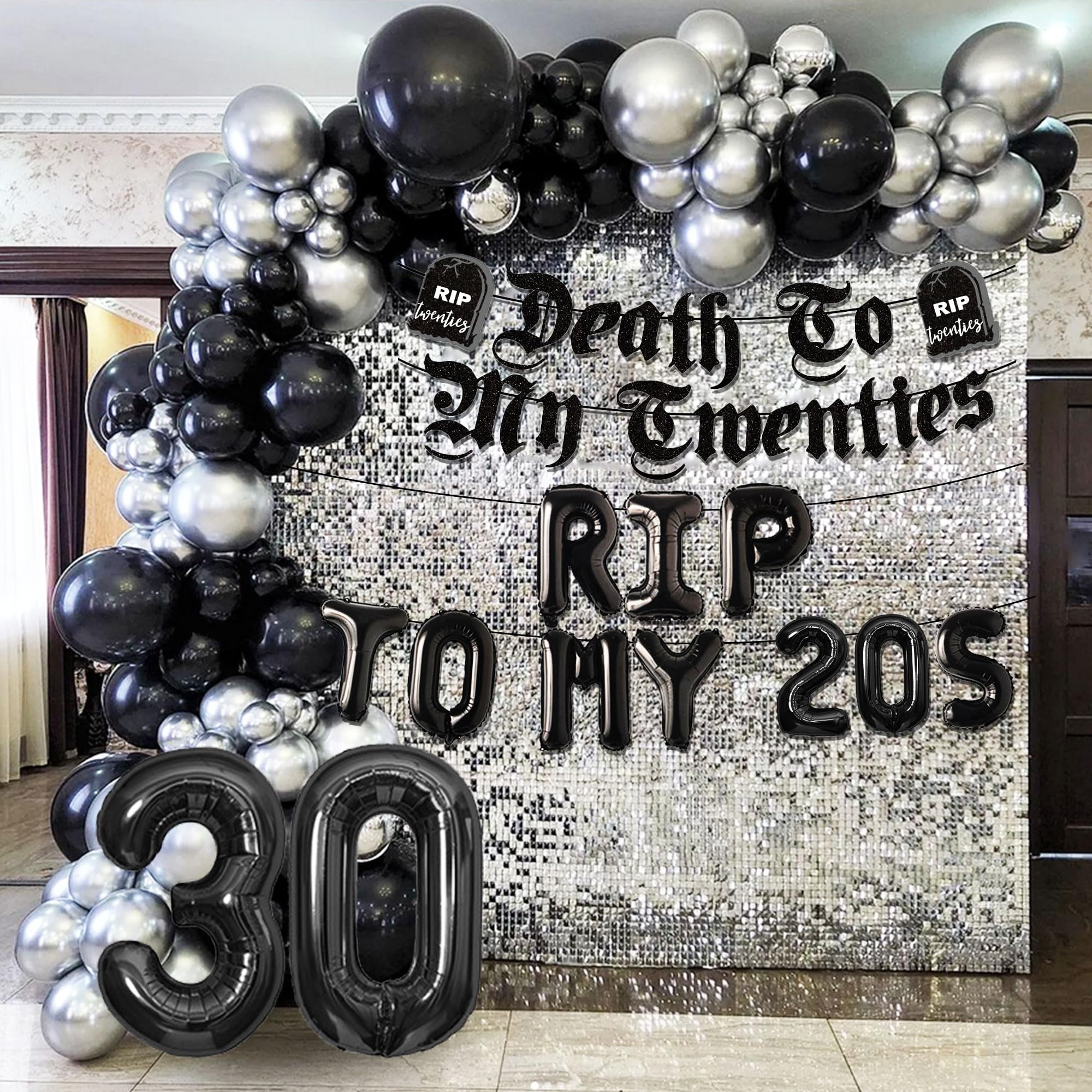30. Geburtstag Cake Topper 'Rip Twenties' - Lustige Tortendeko Für Den Runden Geburtstag