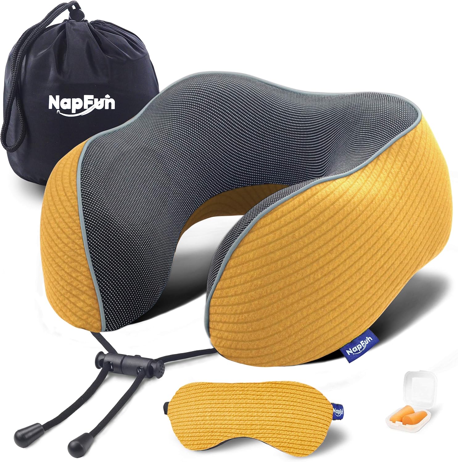 napfun Neck Pillow for Traveling, Upgraded Travel Neck