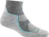 Darn Tough Women's 1/4 Lightweight with Cushion Hike Trek Sock (Style 1987) Small Slate