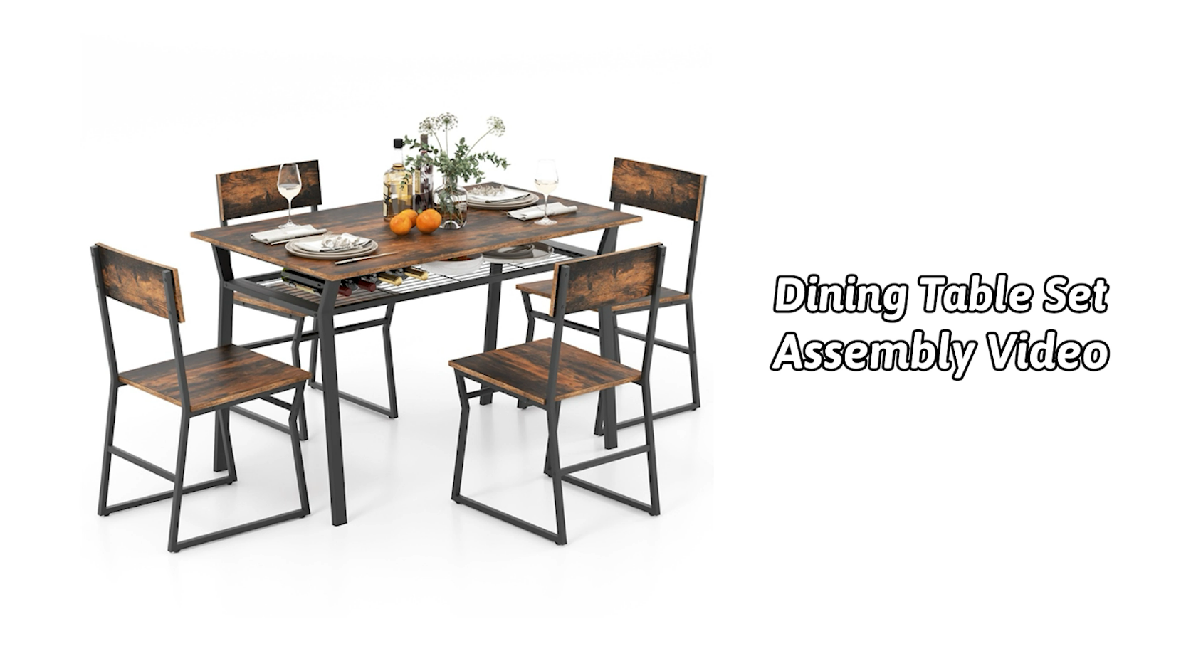Amazon.com - Giantex Dining Table Set for 4, 47”L x 28”W Amazon.com - Giantex Dining Table Set for 4, 47”L x 28”W