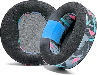 WC FreeZe Maxwell - Cooling Gel Replacement Earpads for Audeze Maxwell Headphones by Wicked Cushions - Elevate Comfort, Durability, Thickness & Sound Isolation for Epic Gaming Sessions | 90's Black