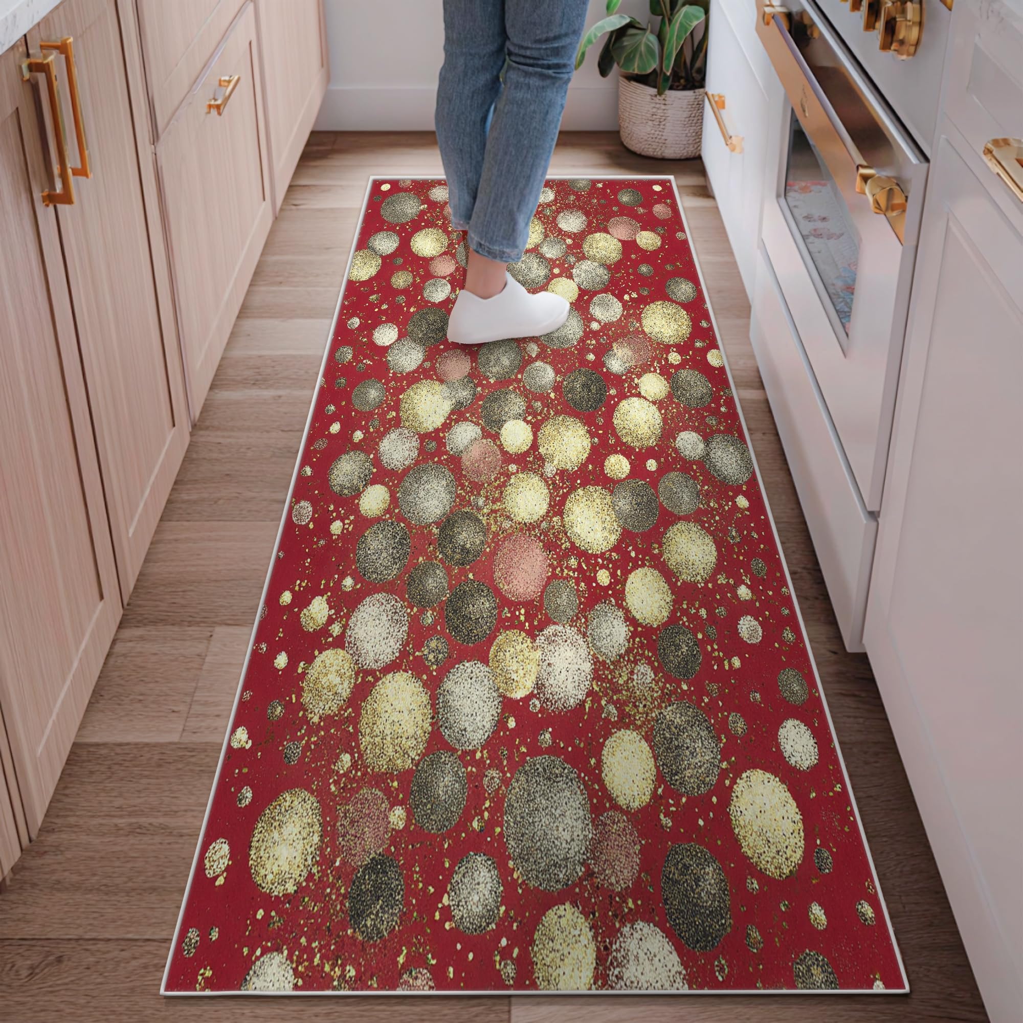 Tapis de couloir doux et résistant aux taches pour sols protégés