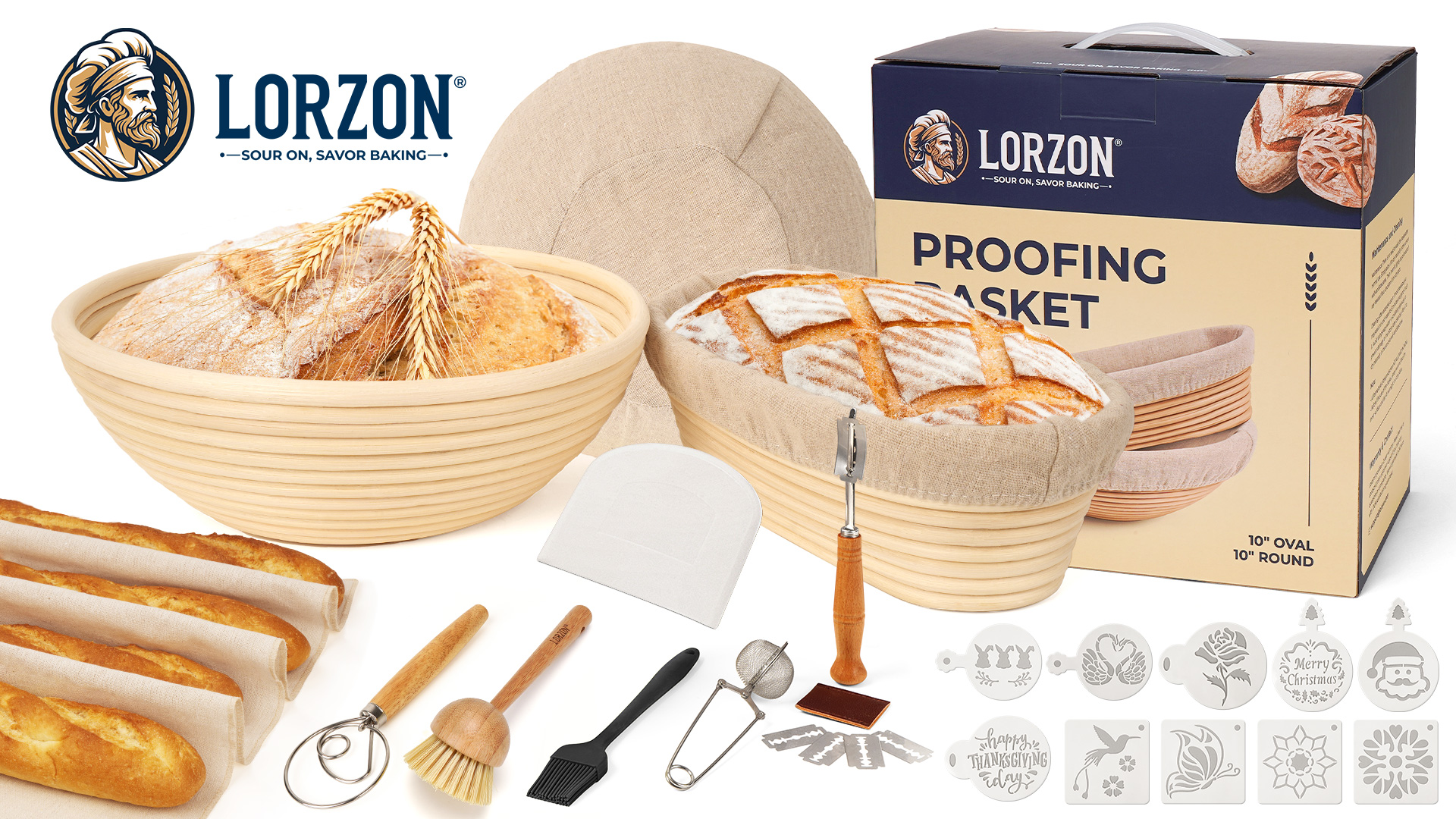 Amazon.com: Clearance Final Stock - Lorzon Banneton Bread Proofing