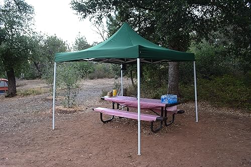 Miniatura 2 de Carpa plegable desplegable de 10 x 10 pies con bolsa de transporte (verde)