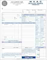 Amazon.com : HVAC Service Order/Invoice, 8.5