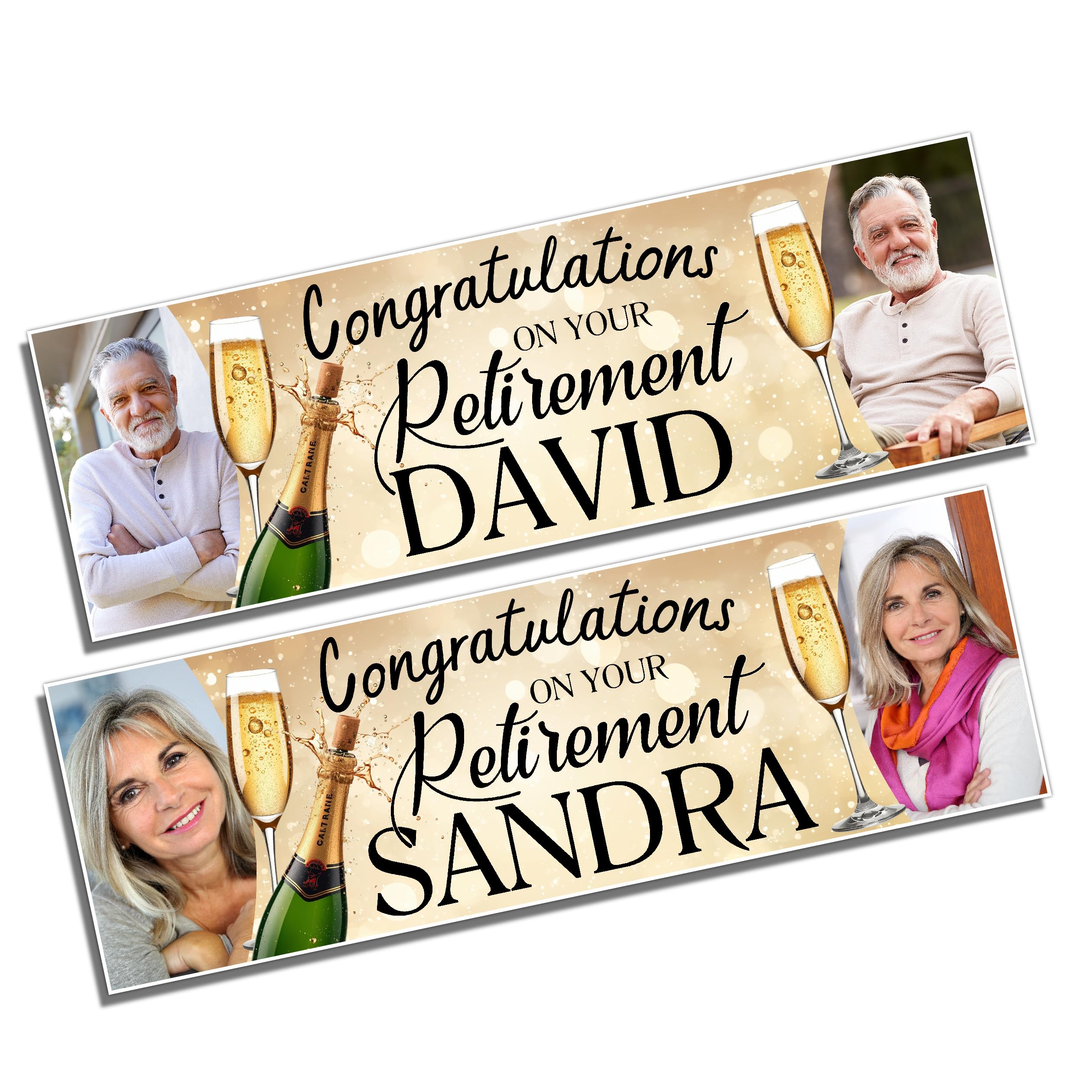 Personalised Congratulations on your Retirement Photo Banners