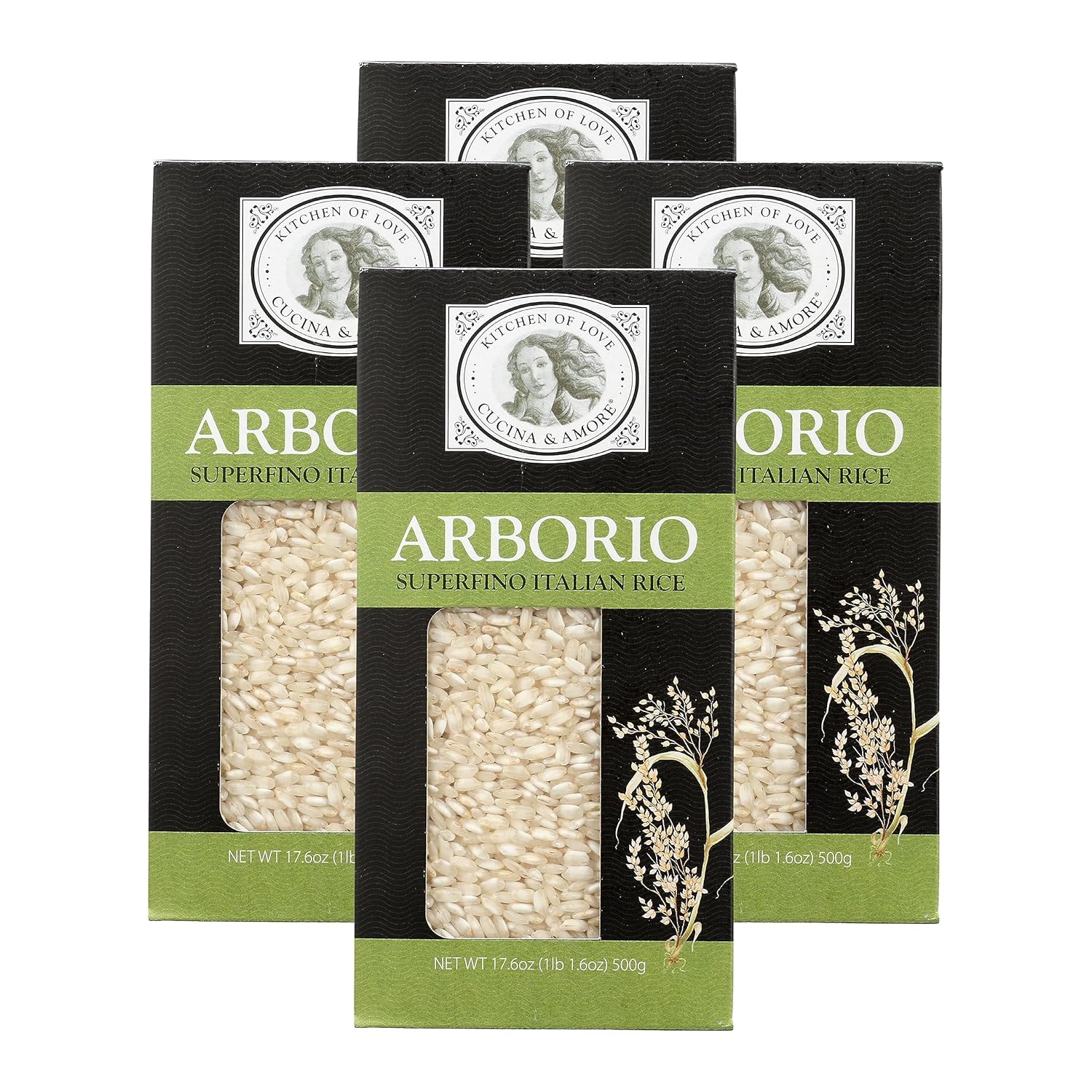 Amazon.com : Cucina & Amore Superfino Italian Arborio Rice 17.6 oz ...