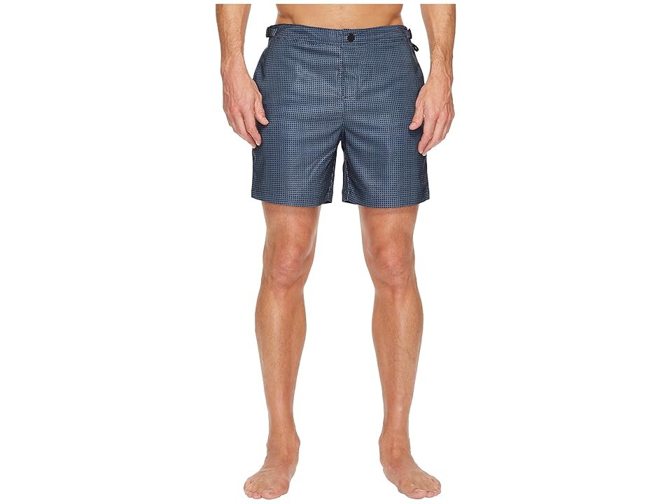 

Original Penguin Houndstooth Fixed Stretch Volley (Dark Sapphire) Men's Swimwear