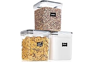 Medium Airtight Dry Good Food Storage Containers with Lids