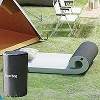 Vista 1 de CertiPUR-US - Colchón de espuma viscoelástica para campamento, pequeño (72 x 24 x 2.5 pulgadas), tapete portátil enrollable para viajes, suelo