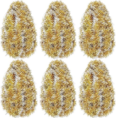 Miniatura 174 de Shappy Guirnalda de oropel negra de 90 pies, 6 rollos para decoración de Halloween, Navidad, guirnalda metálica con purpurina para bodas, fiestas