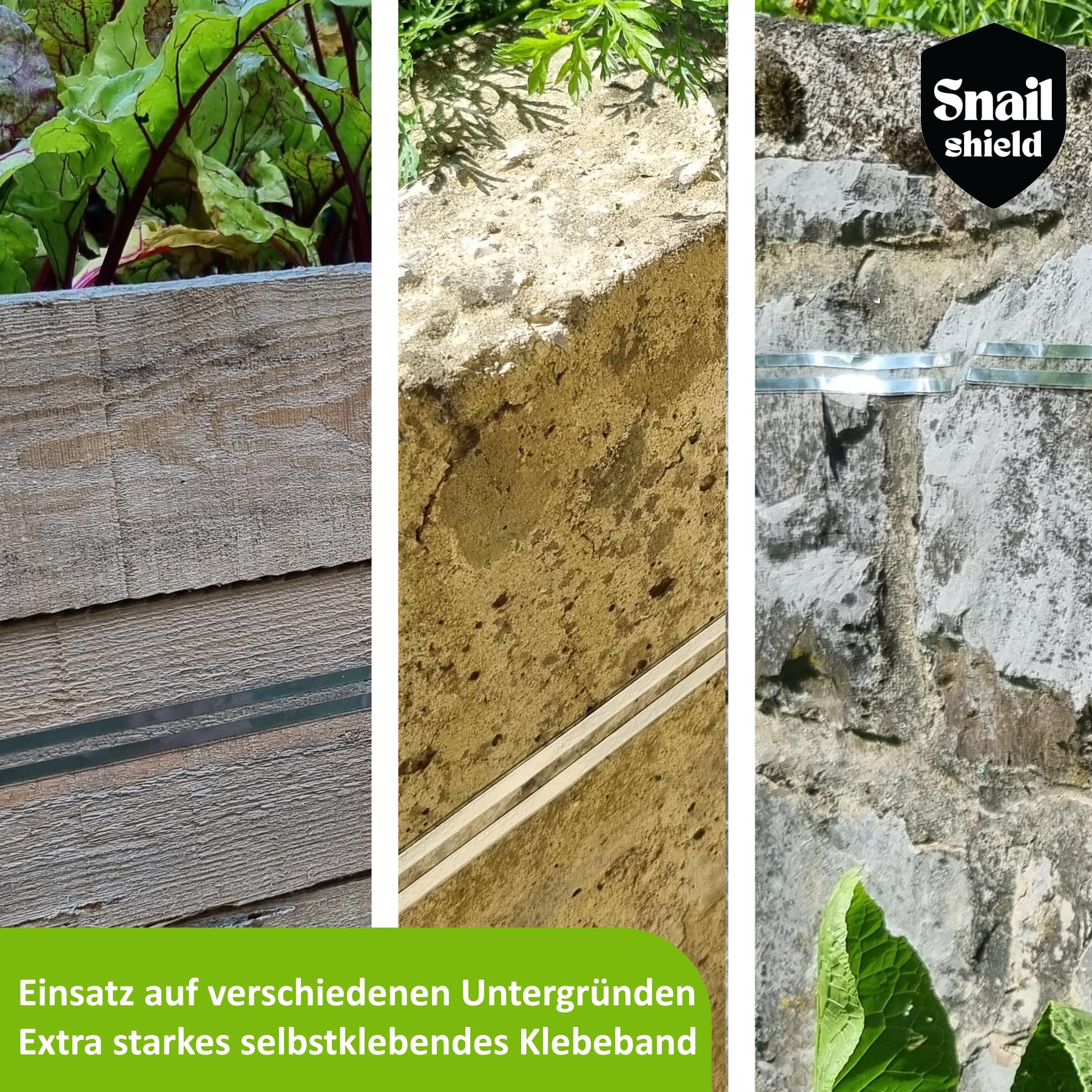 Snail Shield® - PRO Schneckenzaun Elektrisch Set für Hochbeet mit 11m Zaunband, Schneckenschutz für Gärten, Gemüsebeet, Pflanzen, Einfache Installation, verbesserte Software 2026 (Made in EU)