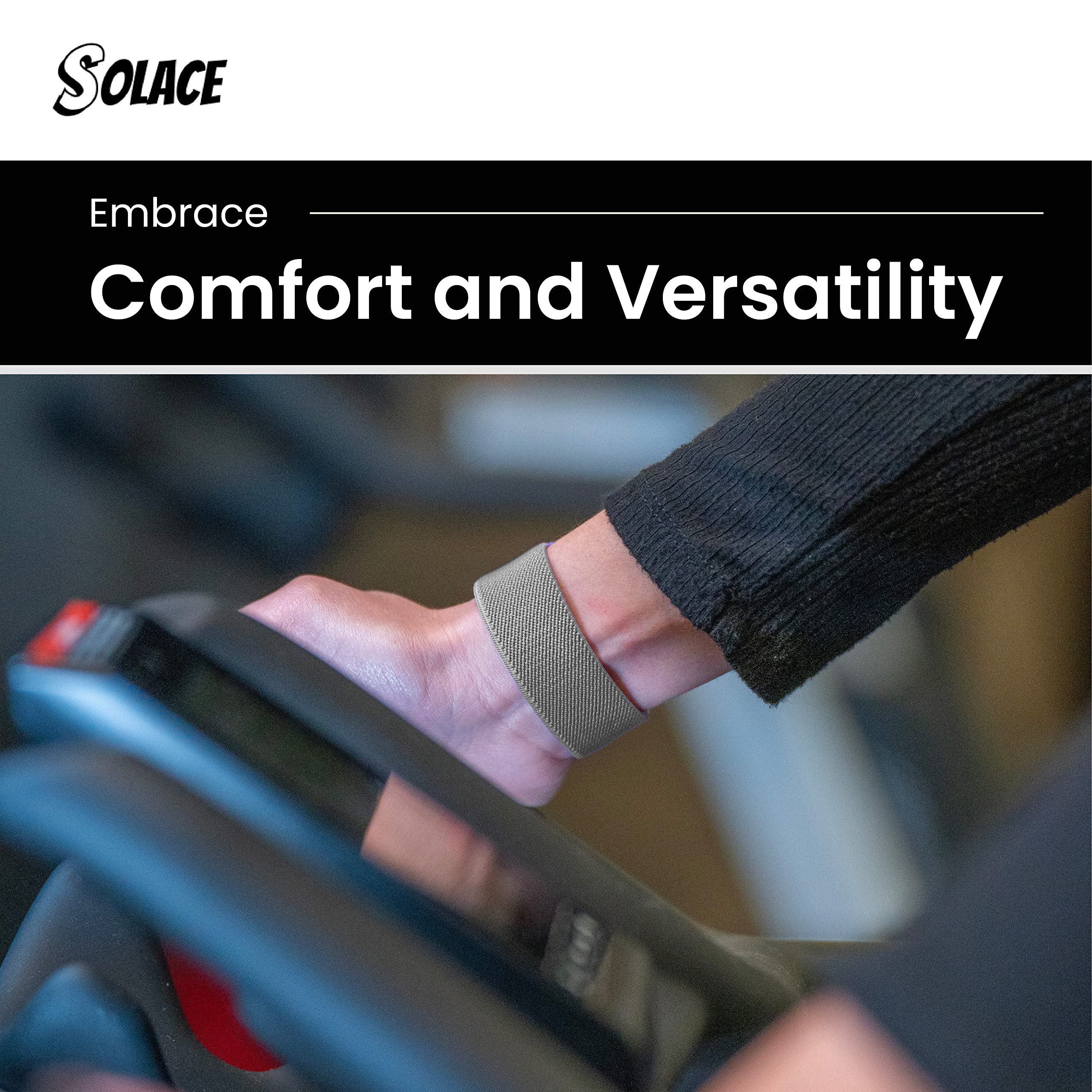 Solace Bands Paladin Loop Smart Watch Band - Compatible With All Apple Iwatch Series - Sportswear Smart Watch Band For Men & Women - Comfort & Durable (38/40/41MM - XS, Grey)