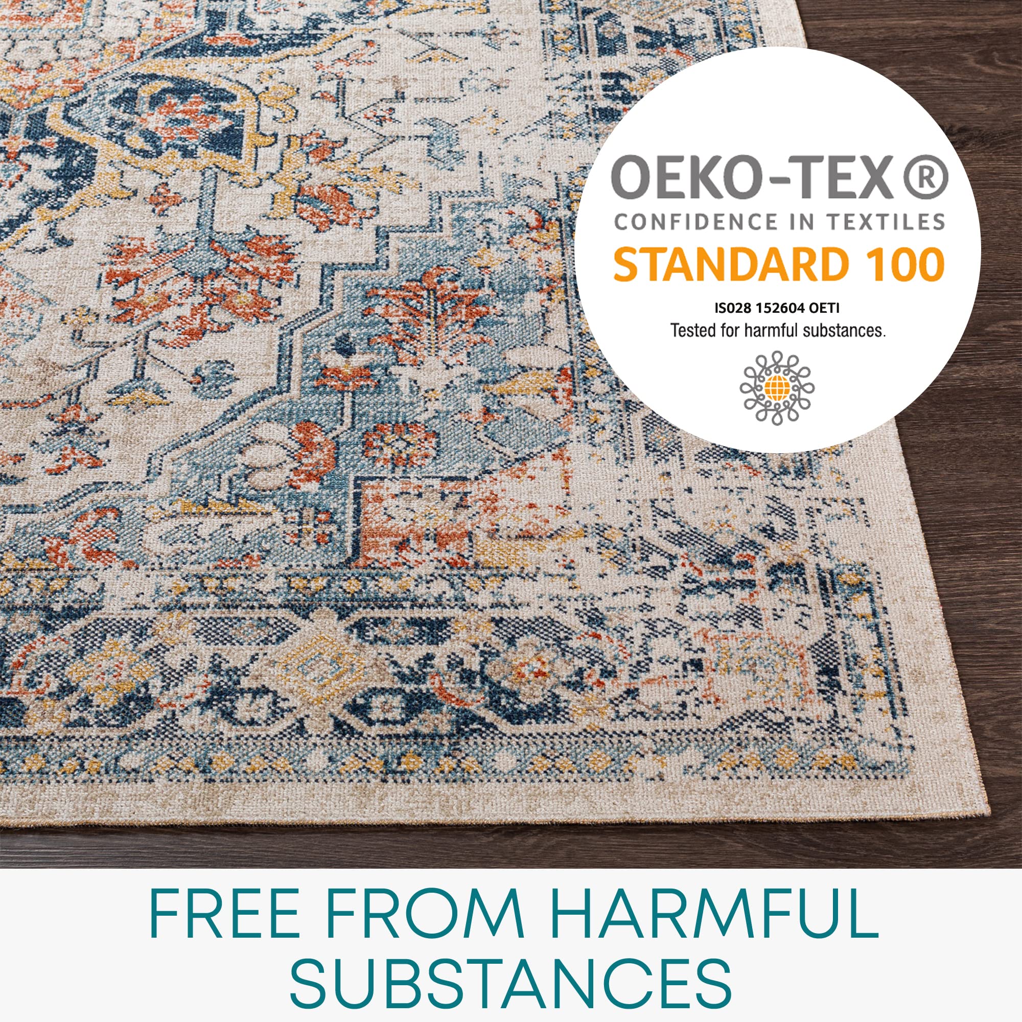 Livabliss Safi Indoor Outdoor Rug, Large Boho Rugs for Living Room 160x213 cm Dining, Kitchen Carpet - Image 3