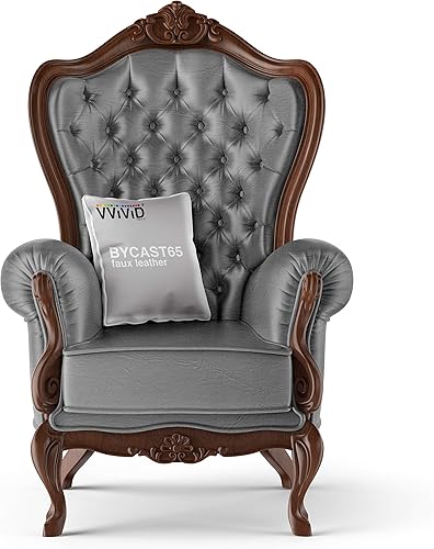 Miniatura 2 de VViViD Tela de vinilo marina con acabado de piel sintética gris resistente a la intemperie (10 pies x 54 pulgadas)