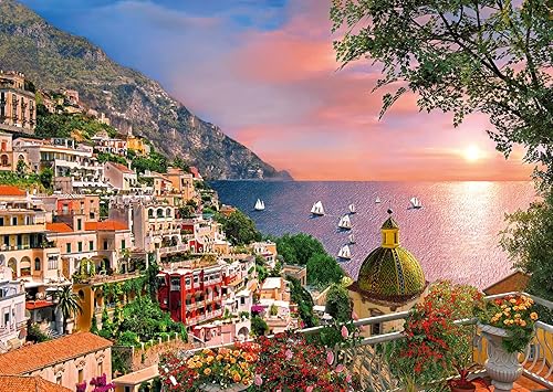 Miniatura 1 de Ravensburger Positano - Rompecabezas de 500 piezas para adultos, diseño único de piezas, superficie antirreflejos, ideal para actividades de grupo y