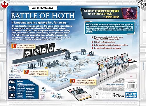 Miniatura 2 de Juego de mesa Asmodee Star Wars Battle of Hoth - Comanda el ejército imperial o las fuerzas rebeldes en un juego de estrategia en miniatura de ritmo