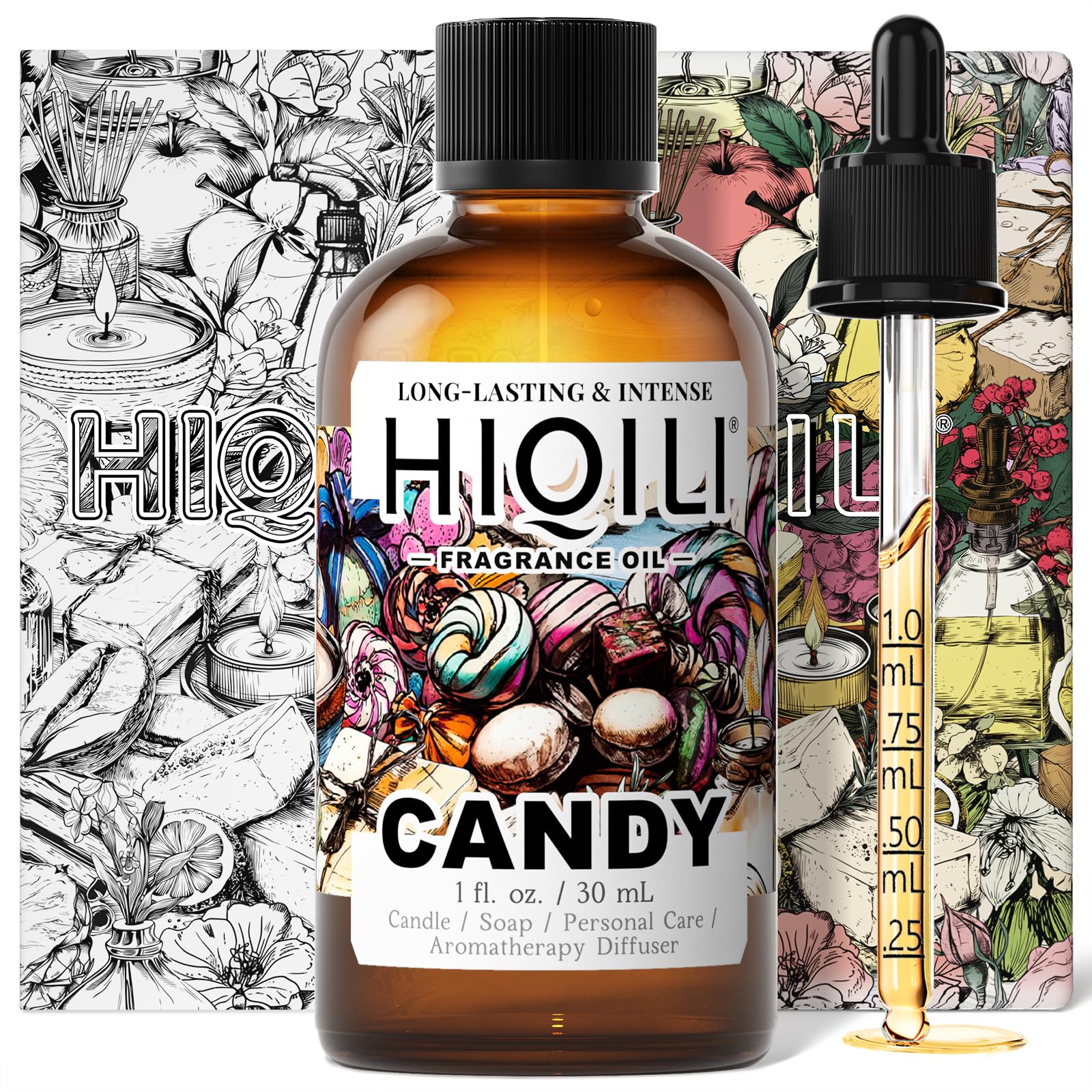 HIQILI Candy Fragrance Oil for Diffusers for Home - 1 Fl Oz