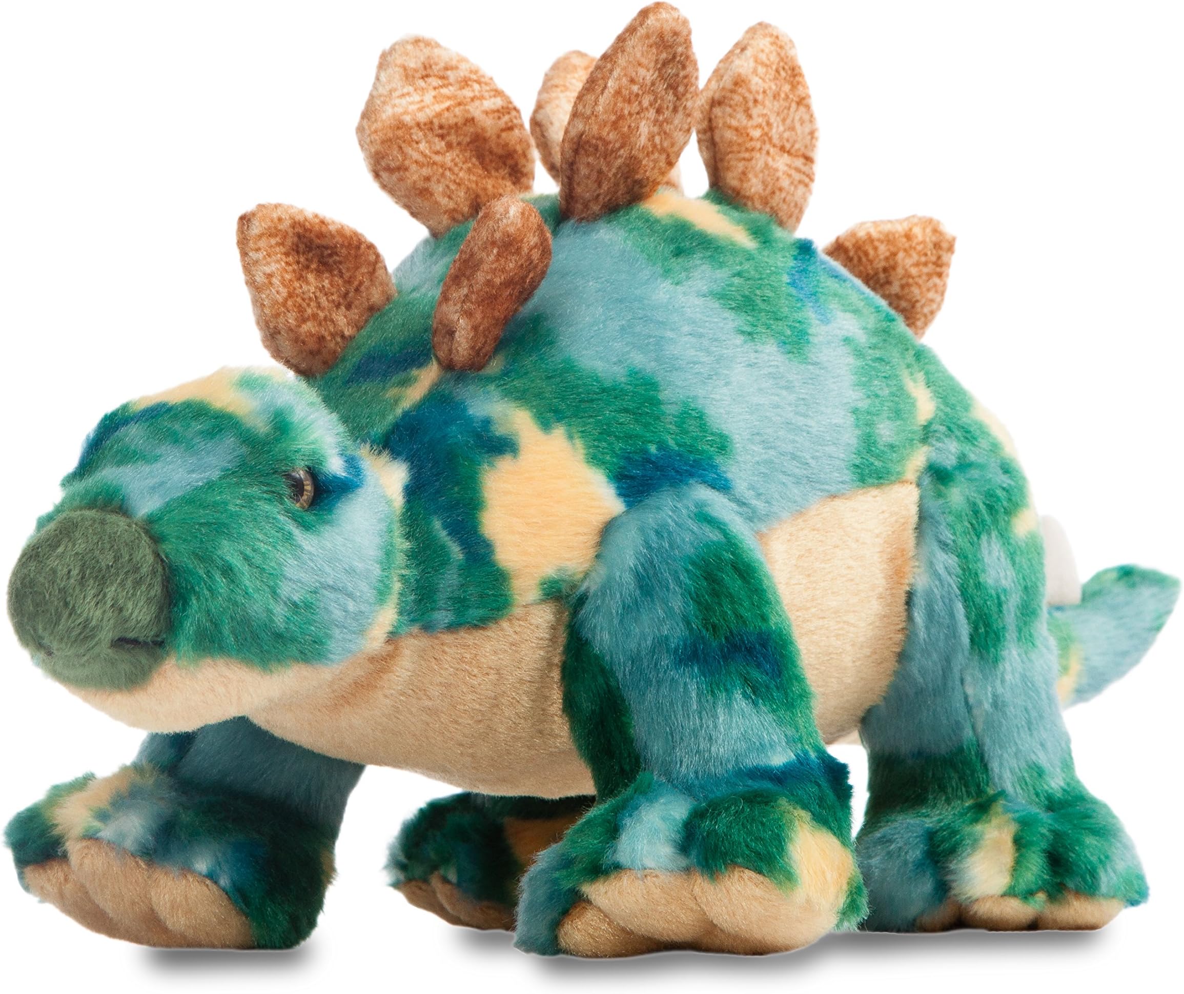 32120, Stegosaurus Dinosaur, 13In, Soft Toy, Green, 33 cm