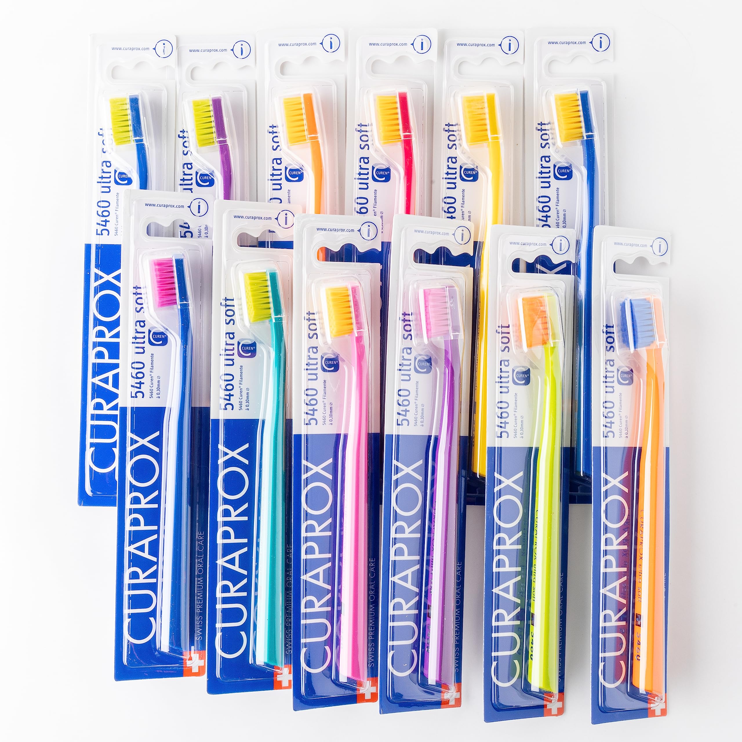 CURAPROX 5460 Ultra Soft 歯ブラシ 12本セット Curaprox クラプロックス CS5460 超極細毛歯ブラシ 12本