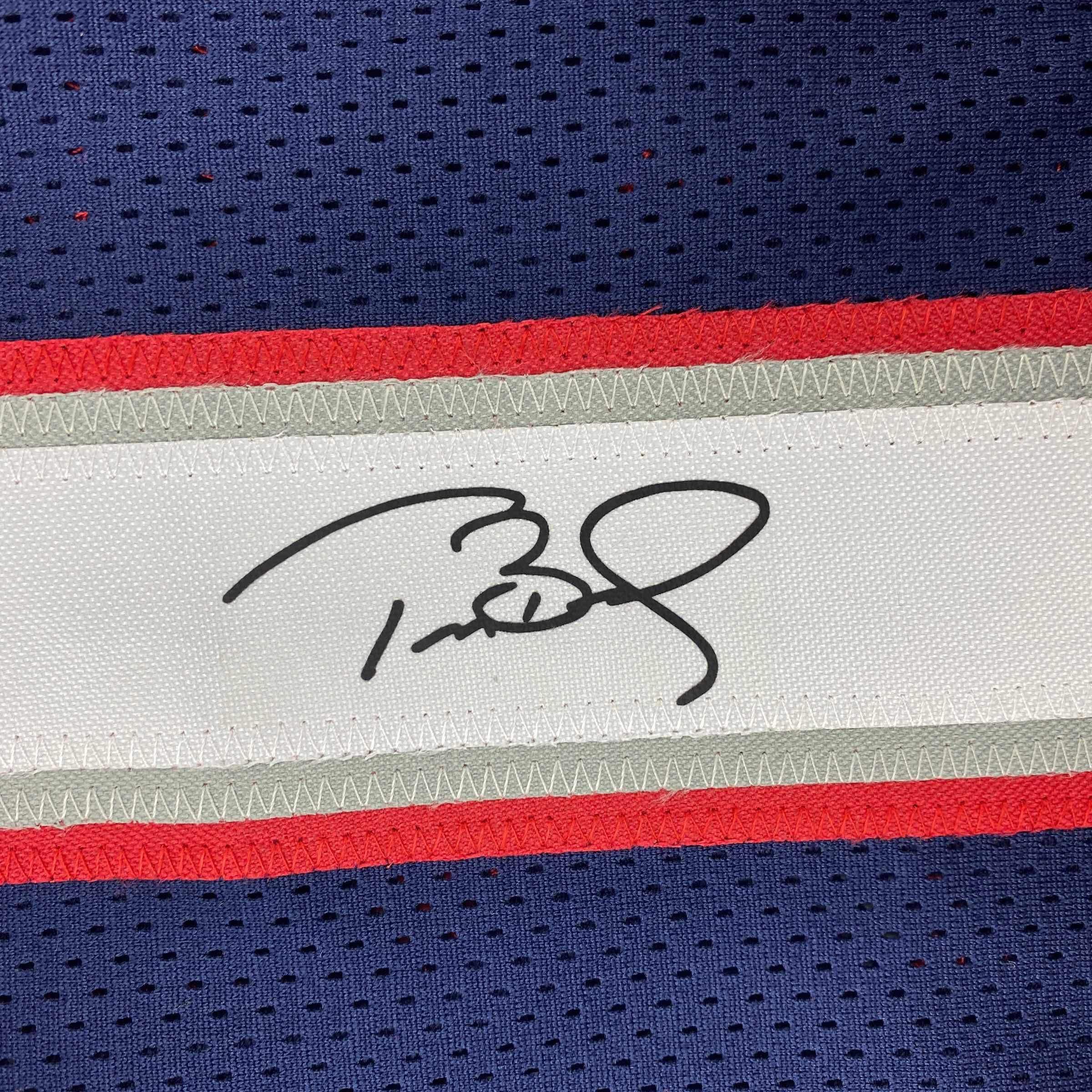Tom Bradyサイン入り Framed Facsimile Autographed Tom Brady 35x39 New England