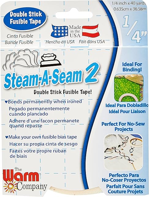 Warm Company 5509 Steam-A-Seam Double Stick Fusible Web, Multi-Colour