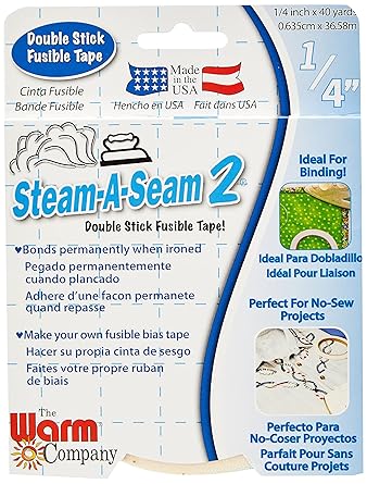 The Warm Company - Steam-A-Seam 2 14" x 40 Yard Fusible Tape, Double Stick Fabric Adhesive for Quilting, Sewing & Applique