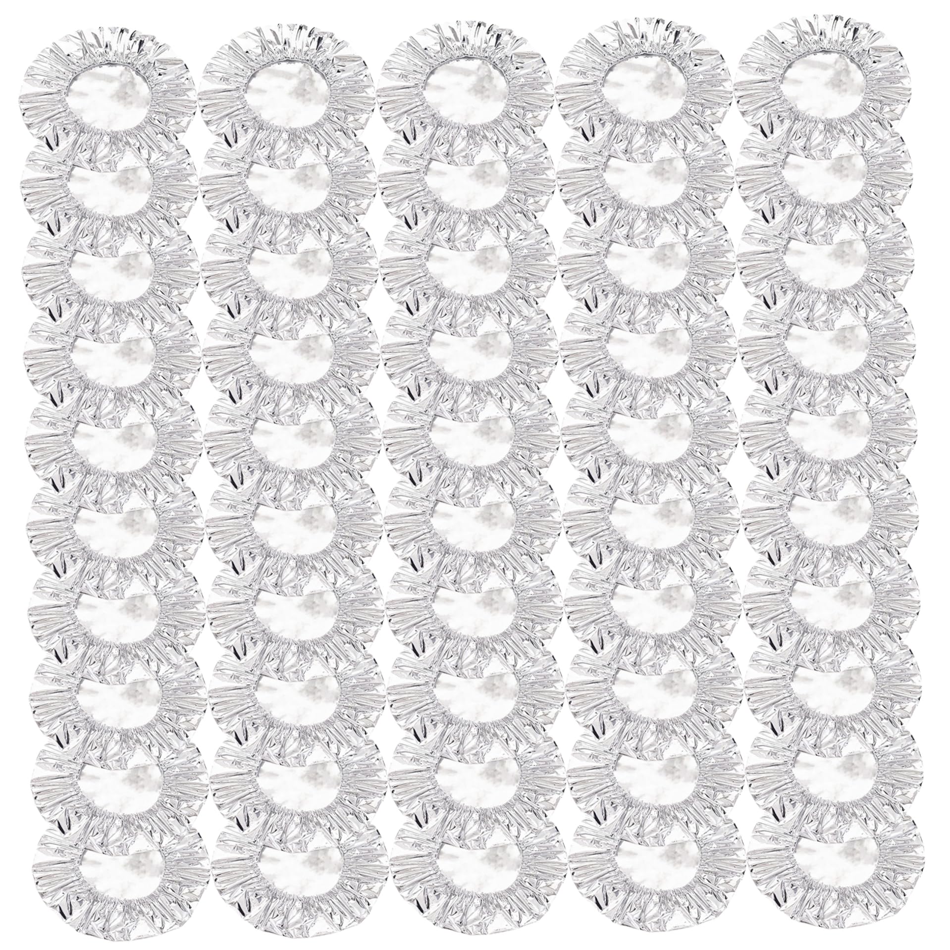Takingup 50Pcs Reusable Aluminum Foil Food Covers, 8 Inch Stretch Insulation Covers for Kitchen Dishes, Bowl