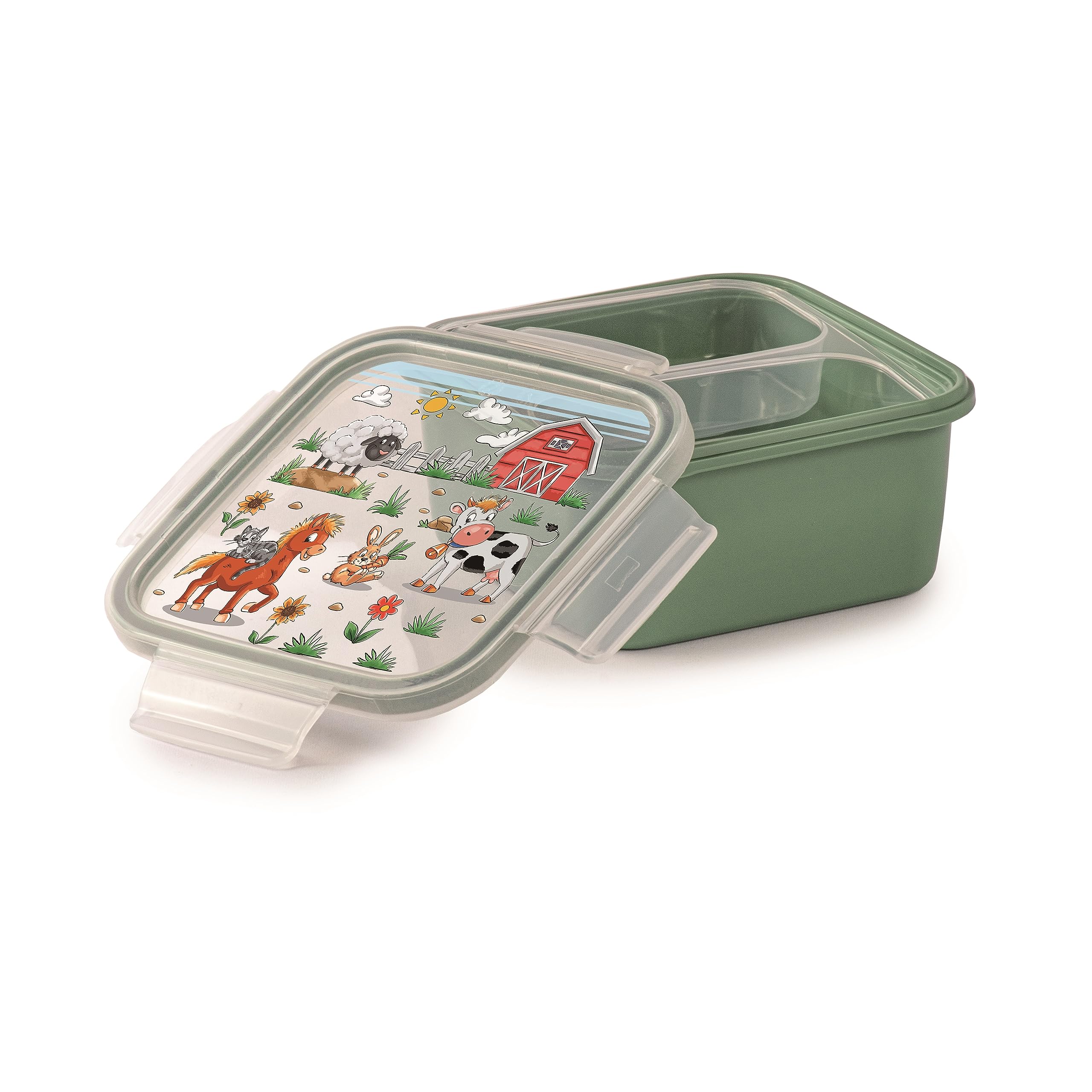 Boîte À Sandwich Pour Enfants Avec Compartiments Bento,Anti-Fuite Boîte À Sandwich Pour Enfants Avec Compartiments Bento,Anti-Fuite