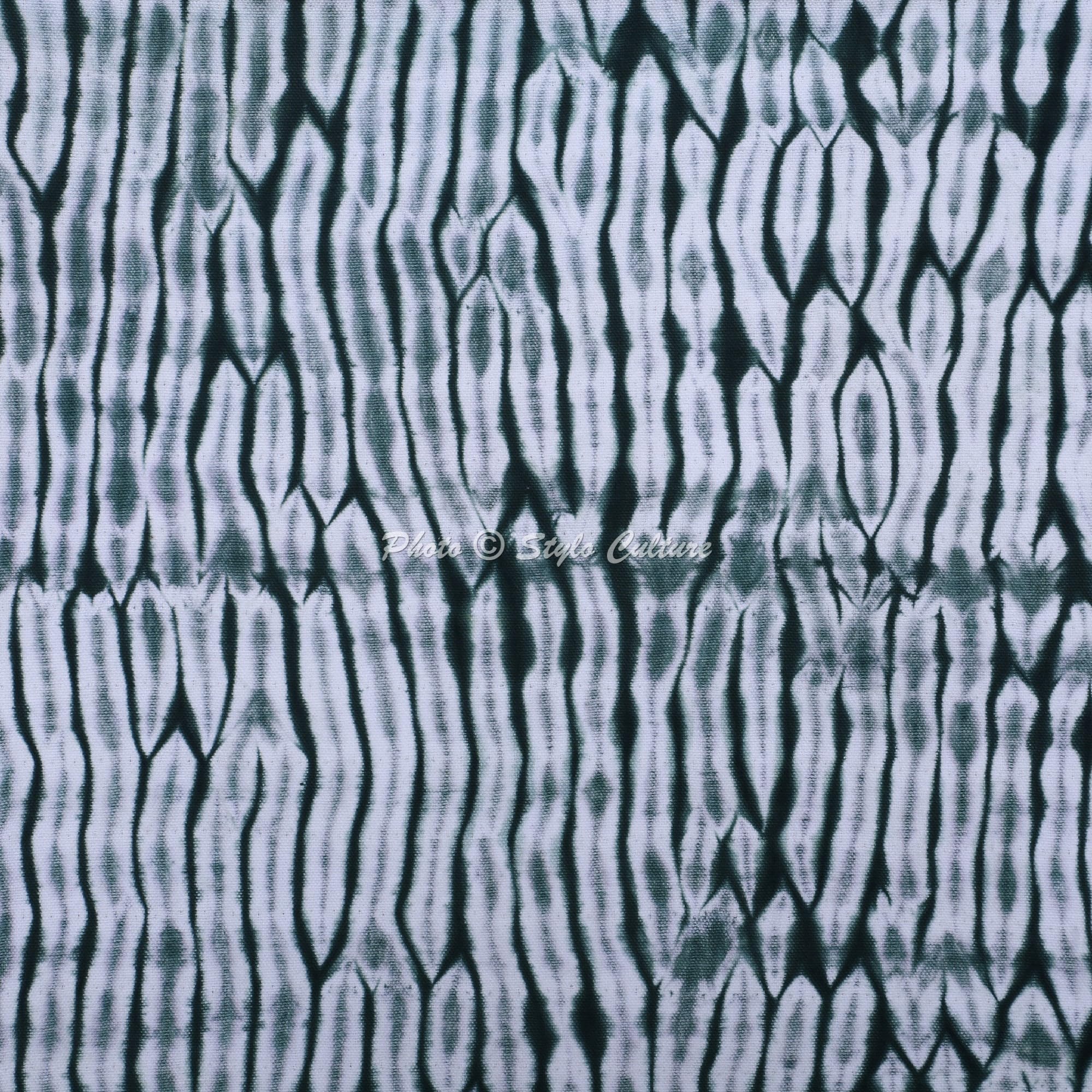 Ethnisch Dekorativ Baumwolle Sofa Kissenbezüge 50x50 cm Grün Dekokissen Shibori Tie Dye Wohnzimmer Couch Kissenhullen Batik Quadrat Sofakissenbezüge Kissen Bezüge - 5 STK.