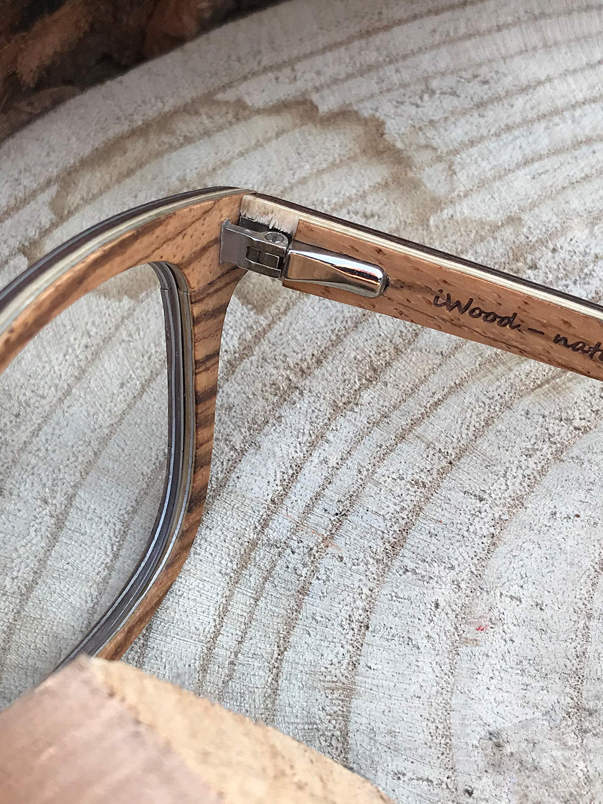 iWood Sonnenbrille aus Holz Modell 05 Nussbaum & Birke für Damen & Herren | Echtholz, Echtholzbrille, UV400 = 100% UV-Schutz, Brillenmanufaktur aus Deutschland