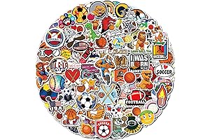 300 Pieces Sports Vinyl Stickers for Kids: Ideal for Decorating Water Bottles and More