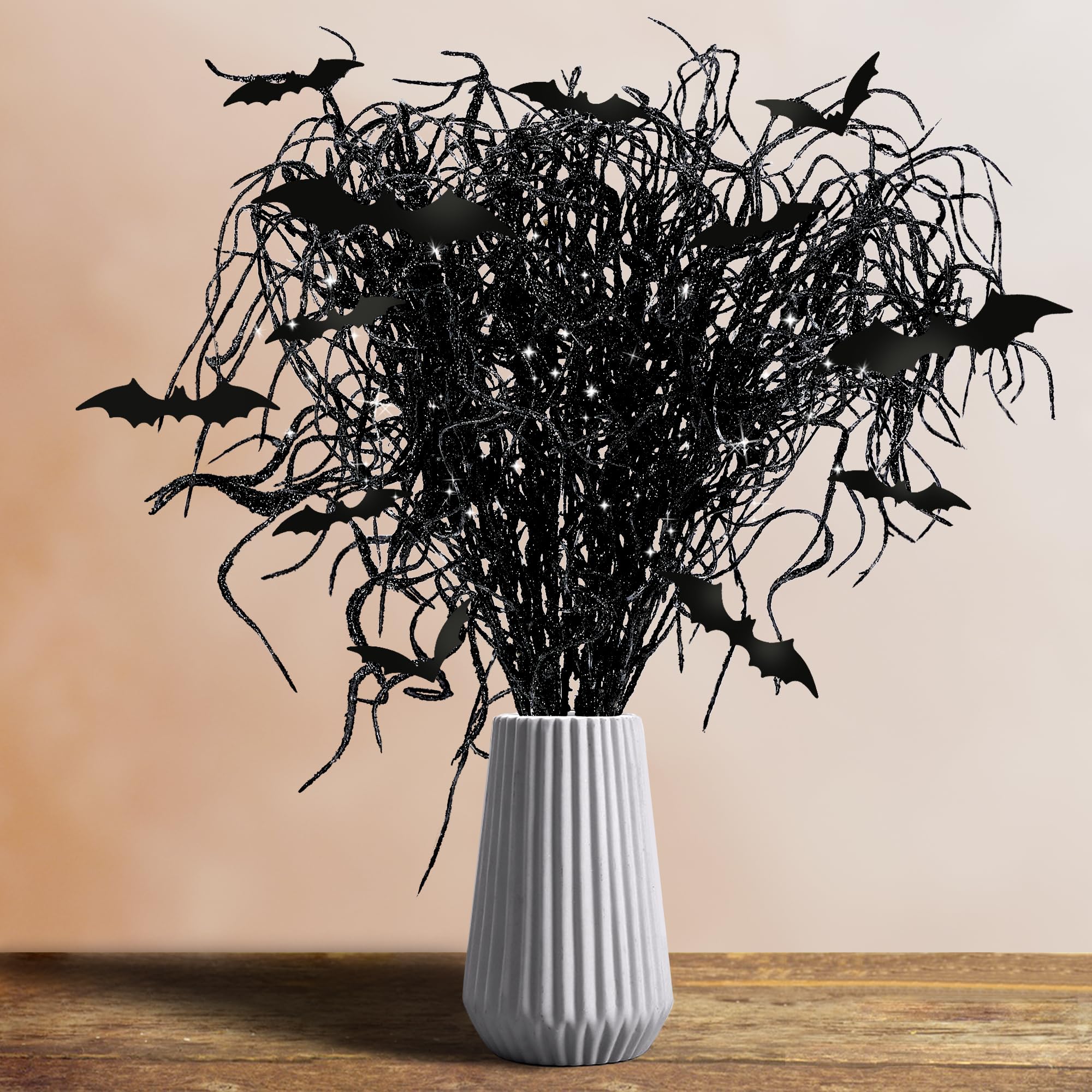 View 1 of Watayo 20" Halloween Bat & Branch Picks (24 Pcs)