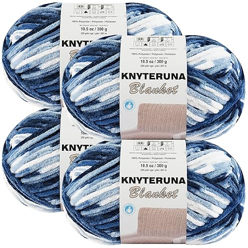 #6 Super Bulky Blanket Yarn for Crocheting - 4 Skeins(Each