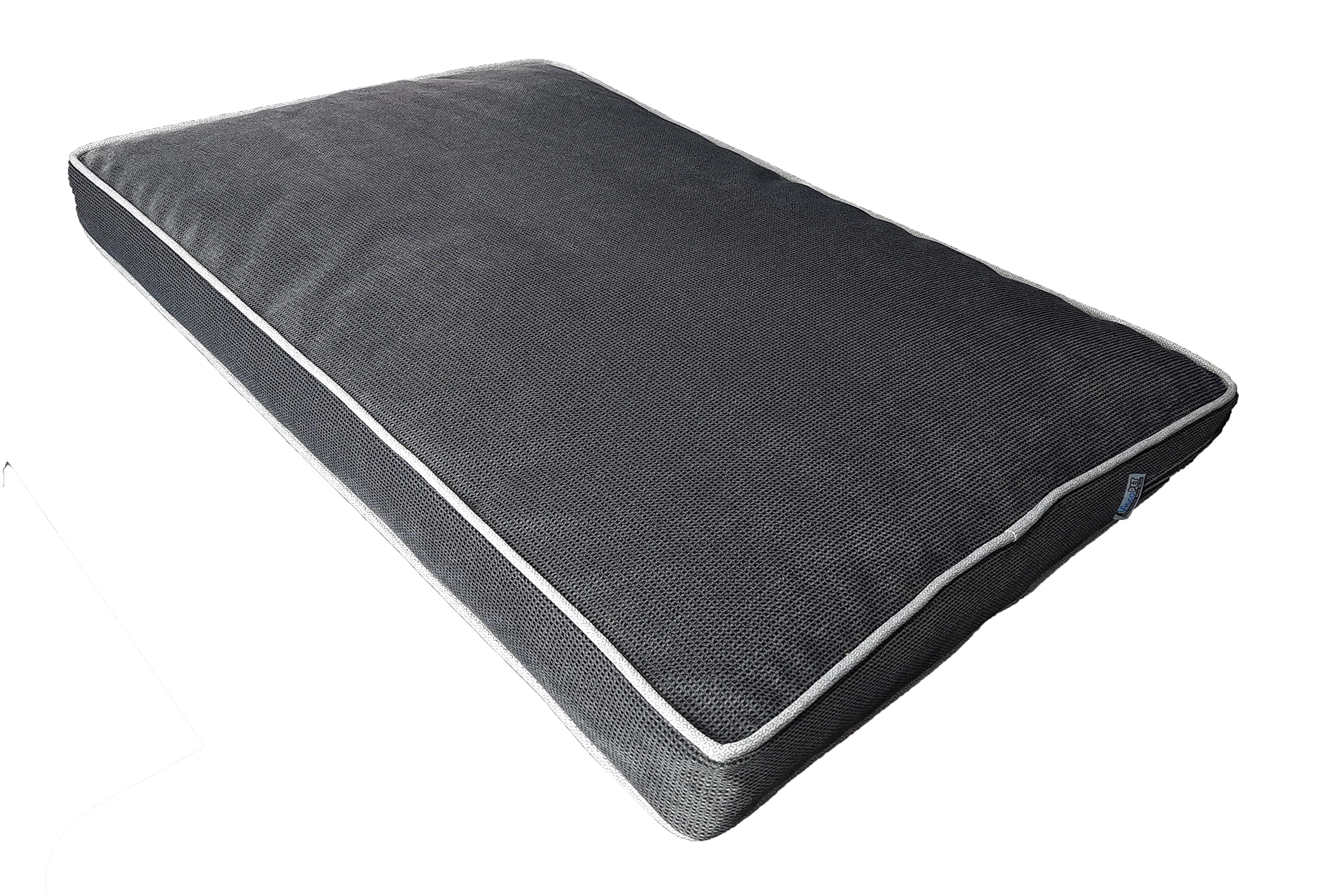 Premium visco dolgulu; fermuarlı, kaymaz tabanlı ve yıkanabilir köpek yatağı, Xxl (85x125x10 cm)