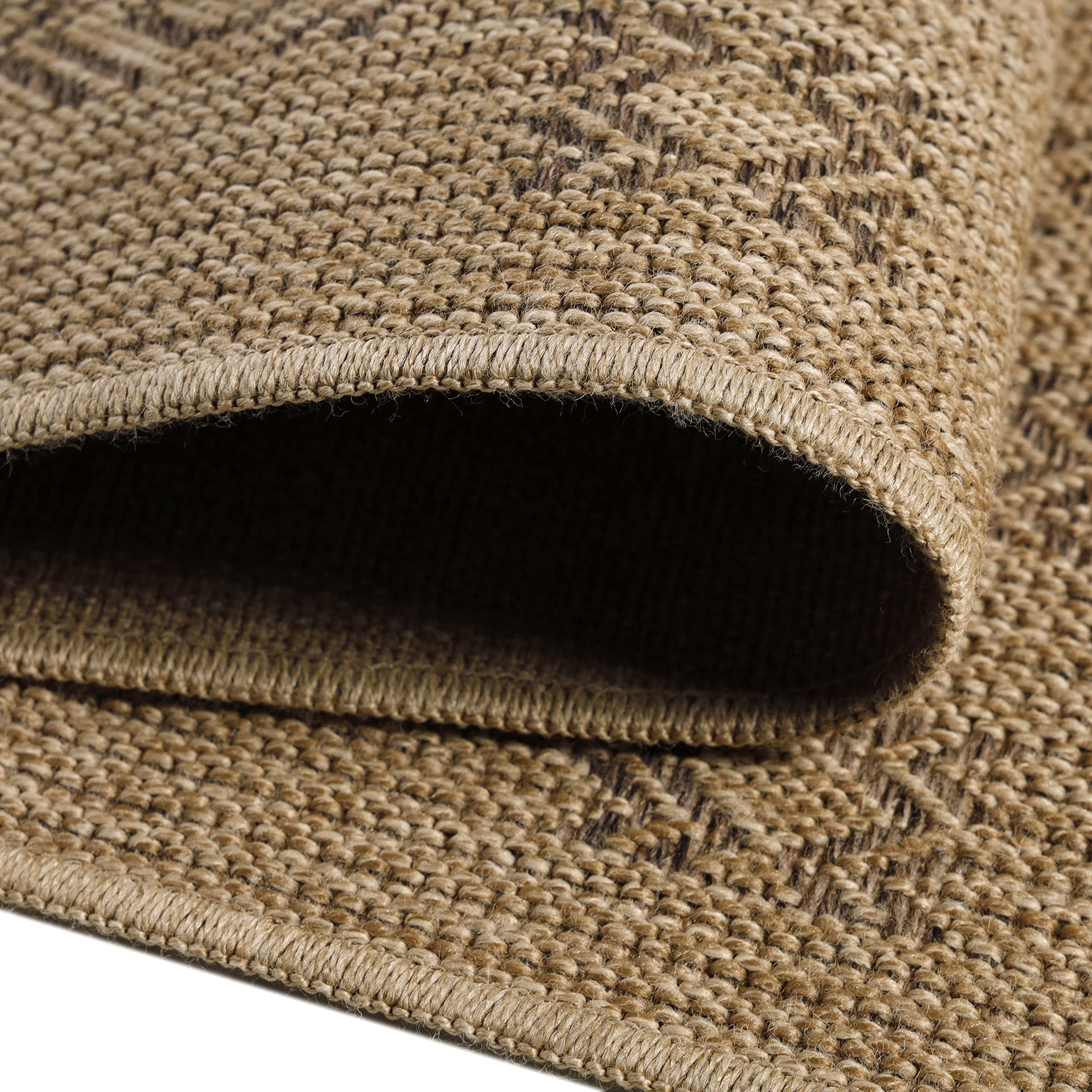 Teppium Tappeto da Esterno Impermeabile 200x300 (200x290 cm) Nero - Tappeto Resistente alle Intemperie e Lavabile in Lavatrice - Tappeto per Campeggio, Giardino, Balcone, Terrazza